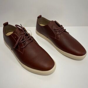 Clae Ellington Chestnut Oiled Leather Mens Sneakers Shoes Size 9.5 New